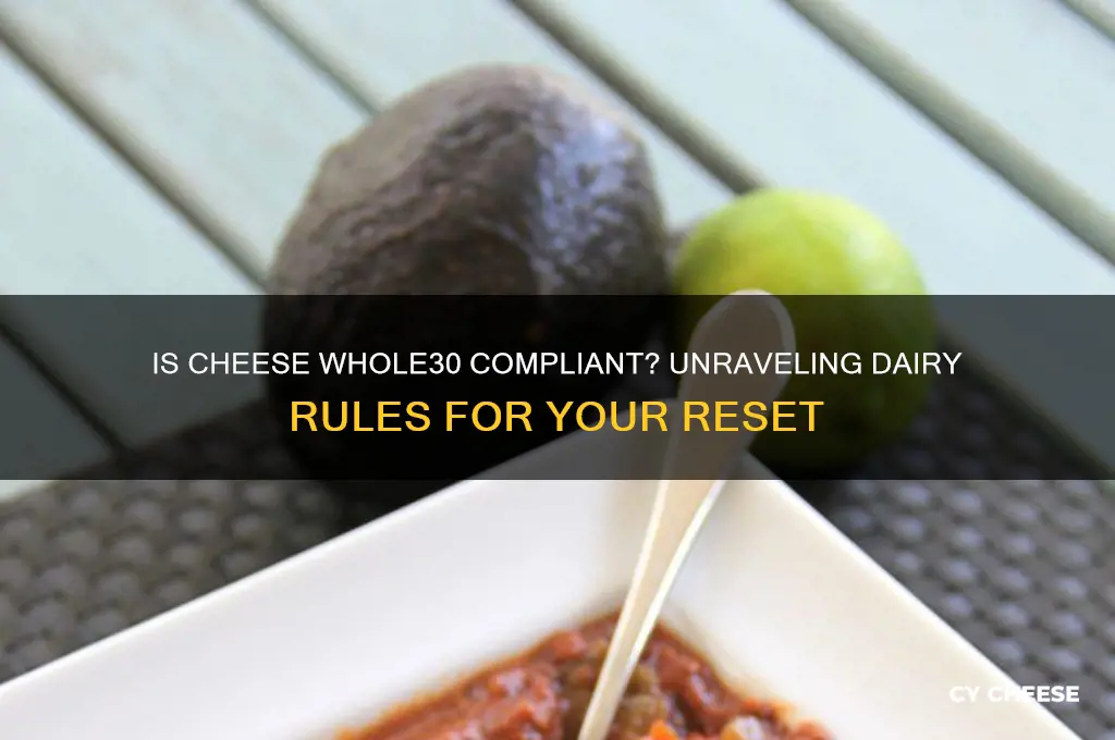 is cheese whole 30 approved