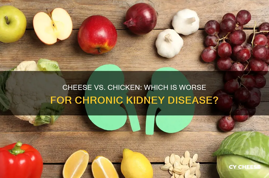 is cheese worse than chicken for chronic kidney disease