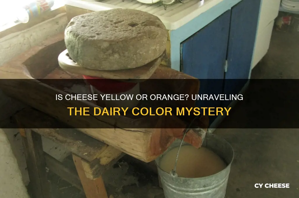 is cheese yellow or orange