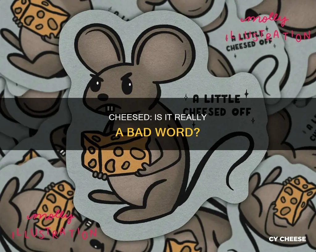 is cheesed a bad word