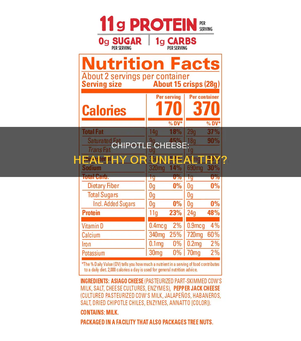 is chipotle cheese healthy