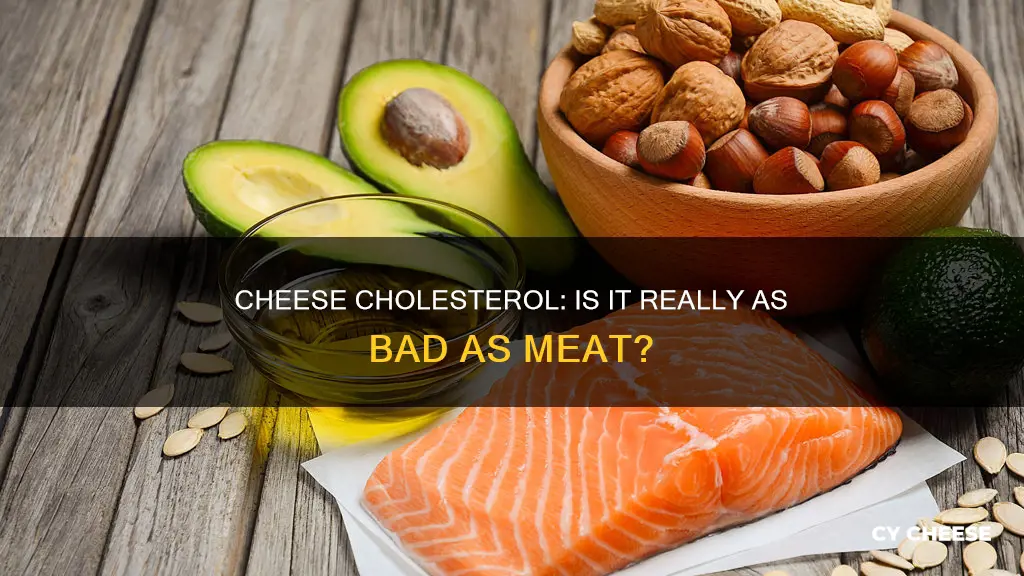 is cholesterol from cheese as bad as meat