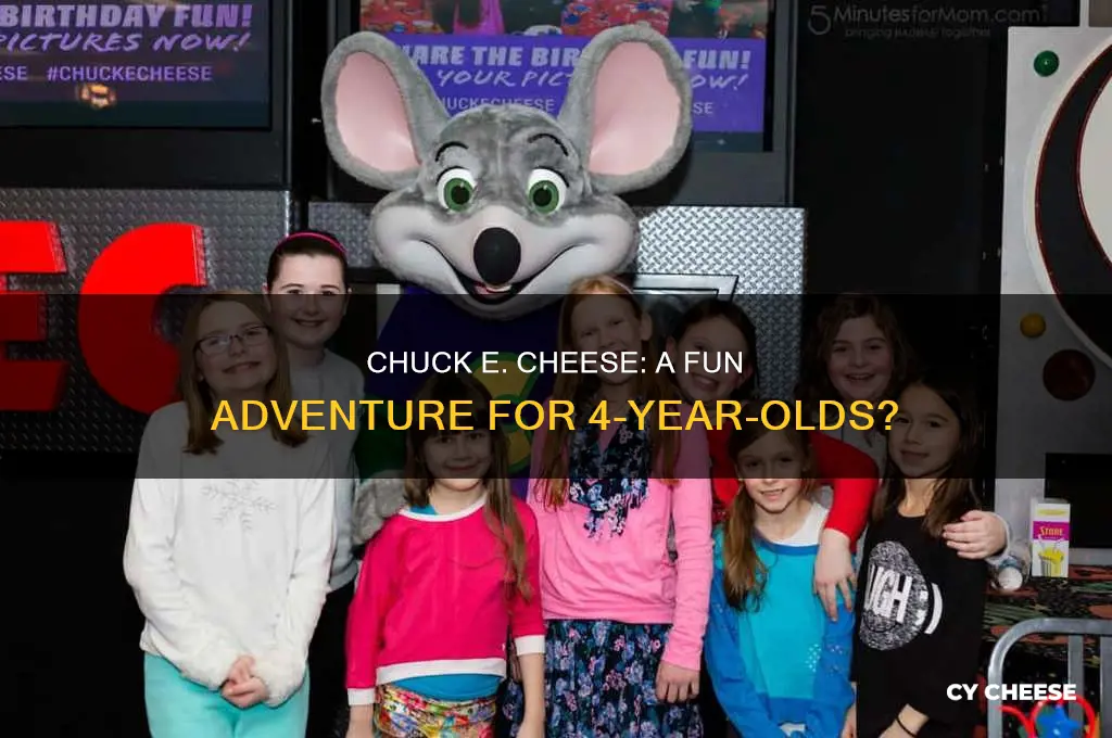 is chuck e cheese good for 4 year olds