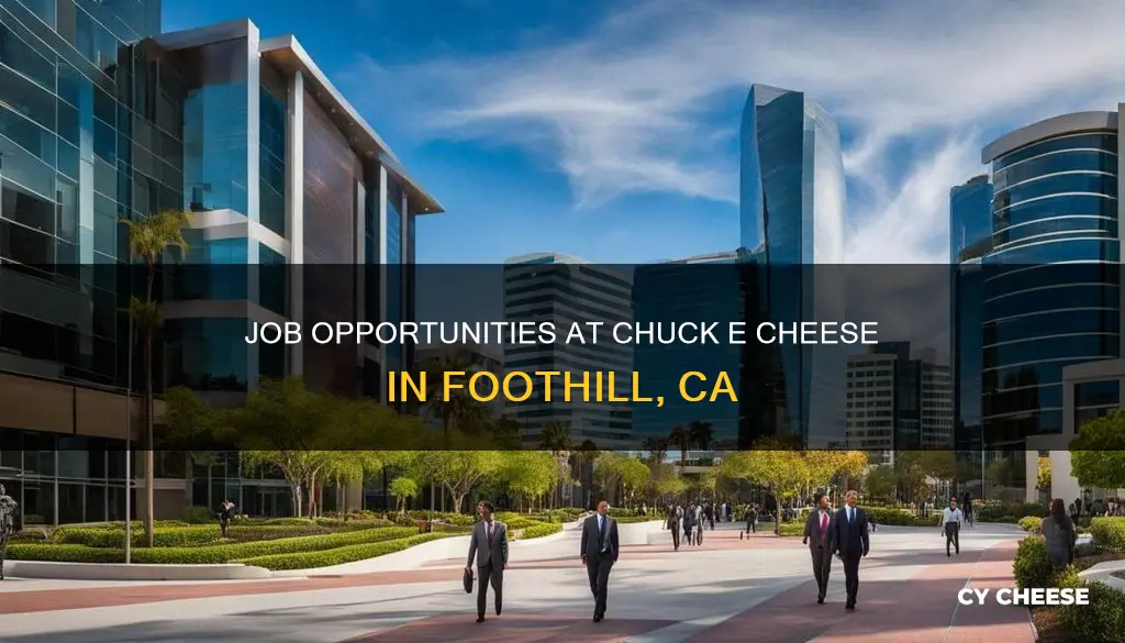 is chuck e cheese hiring in foothill ca irvine