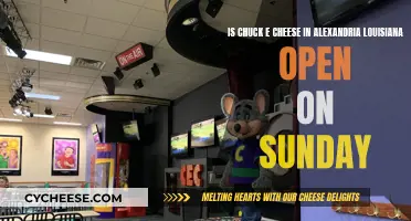 Chuck E. Cheese's Sunday Hours in Alexandria, Louisiana