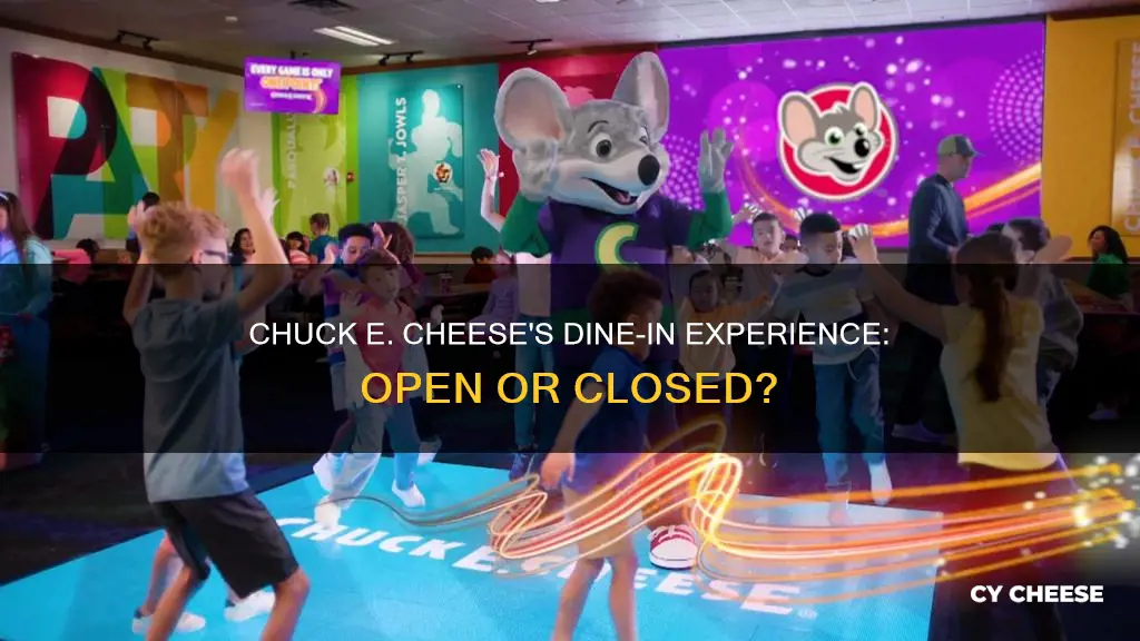 is chuck e cheese open for dine in