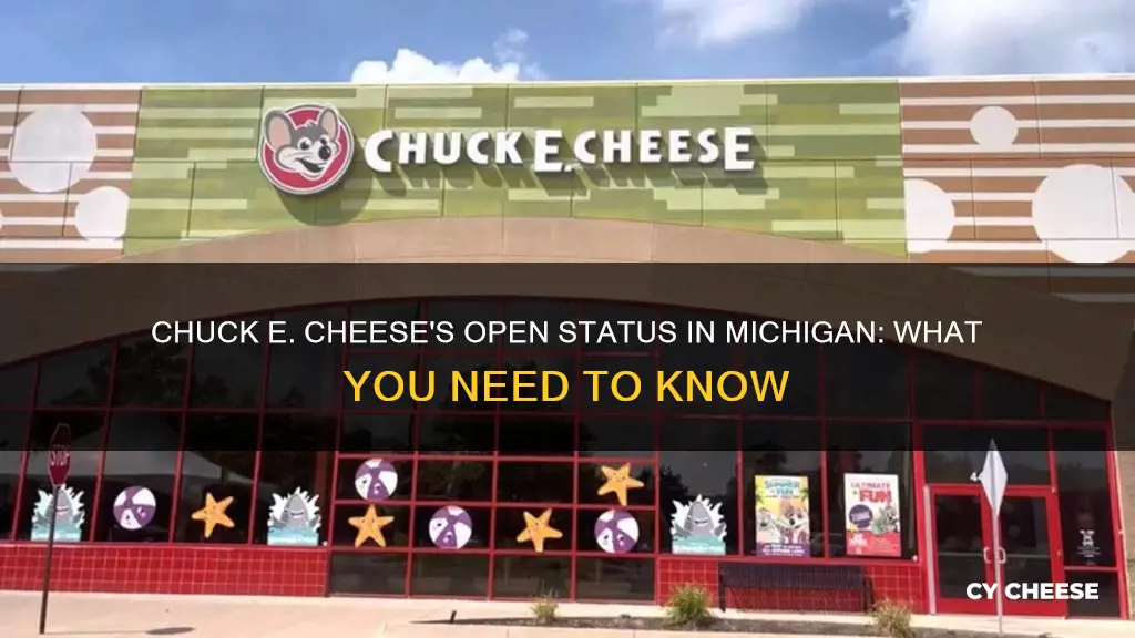 is chuck e cheese open in michigan