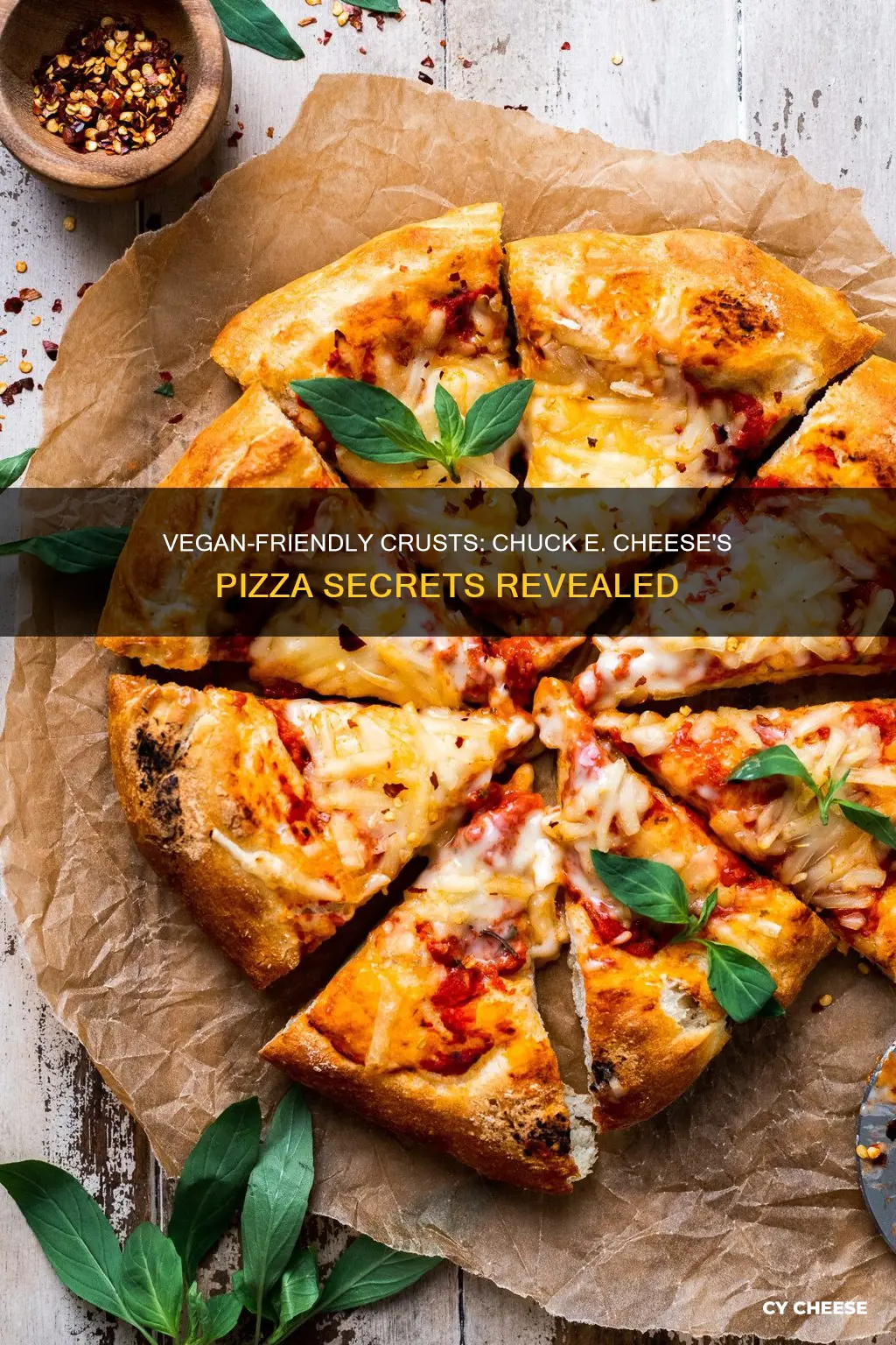 is chuck e cheese pizza crust vegan