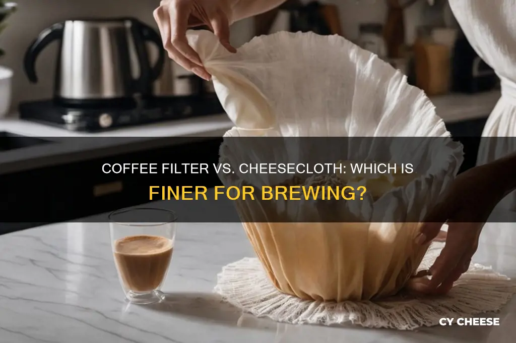 is coffee filter as fine as cheese cloth