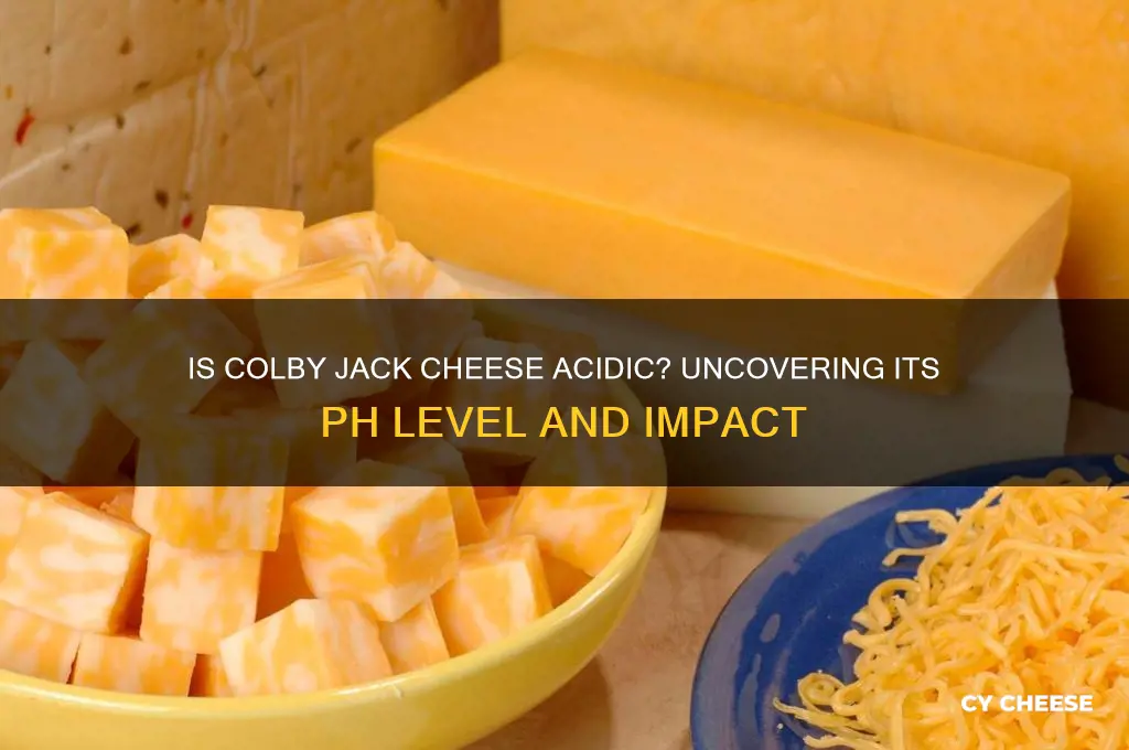 is colby jack cheese acidic