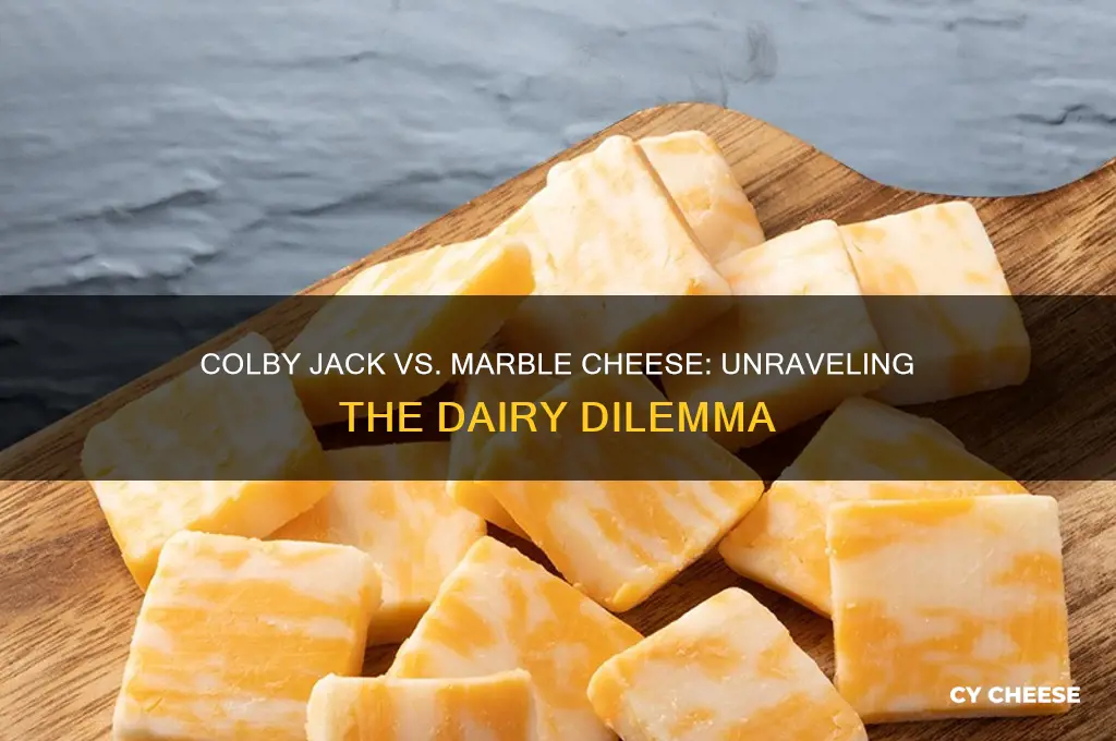 is colby jack cheese the same as marble cheese