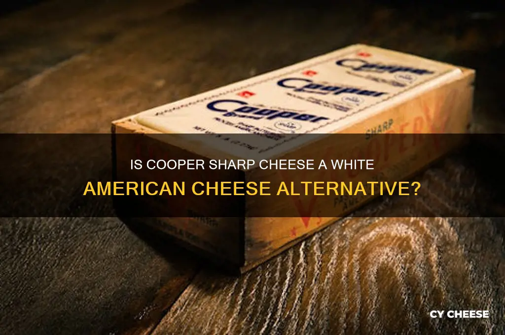 is cooper sharm cheese considered white american cheese