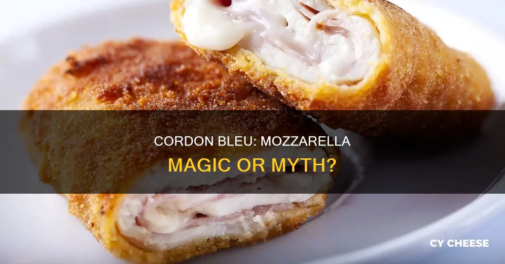 is cordon bleu made with mozzarella cheese