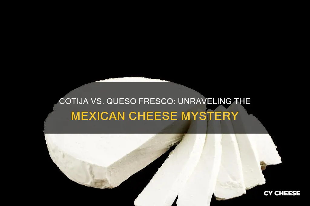 is cotija cheese and queso fresco the same