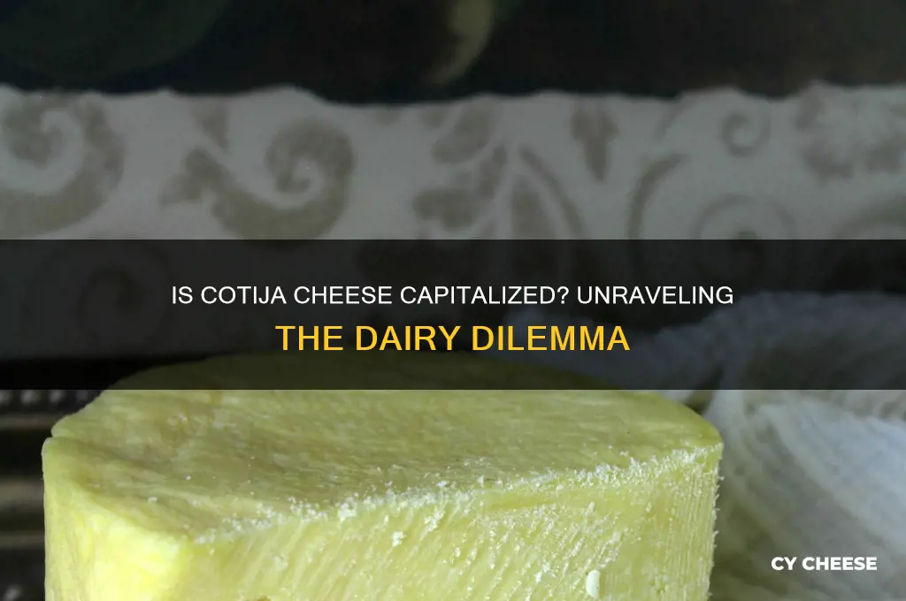 is cotija cheese capitalized