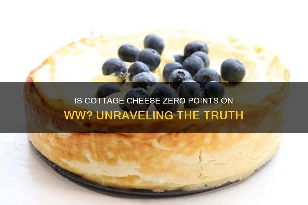 is cottage cheese 0 points on ww