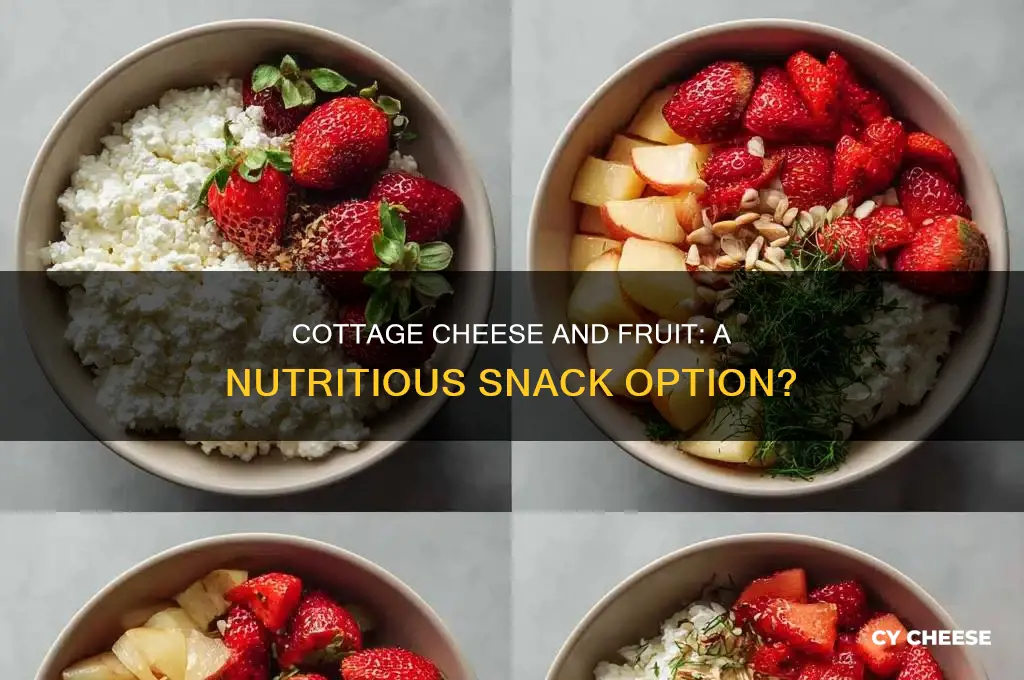 is cottage cheese and fruit a healthy snack