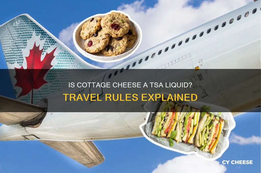 is cottage cheese considered a liquid by tsa