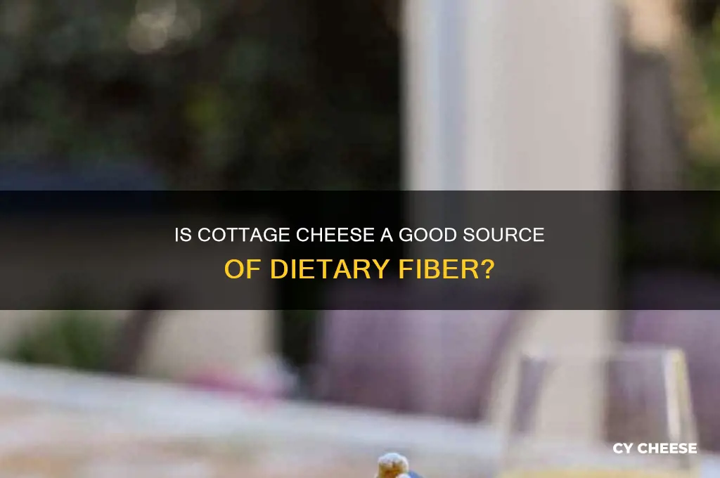 is cottage cheese fiber