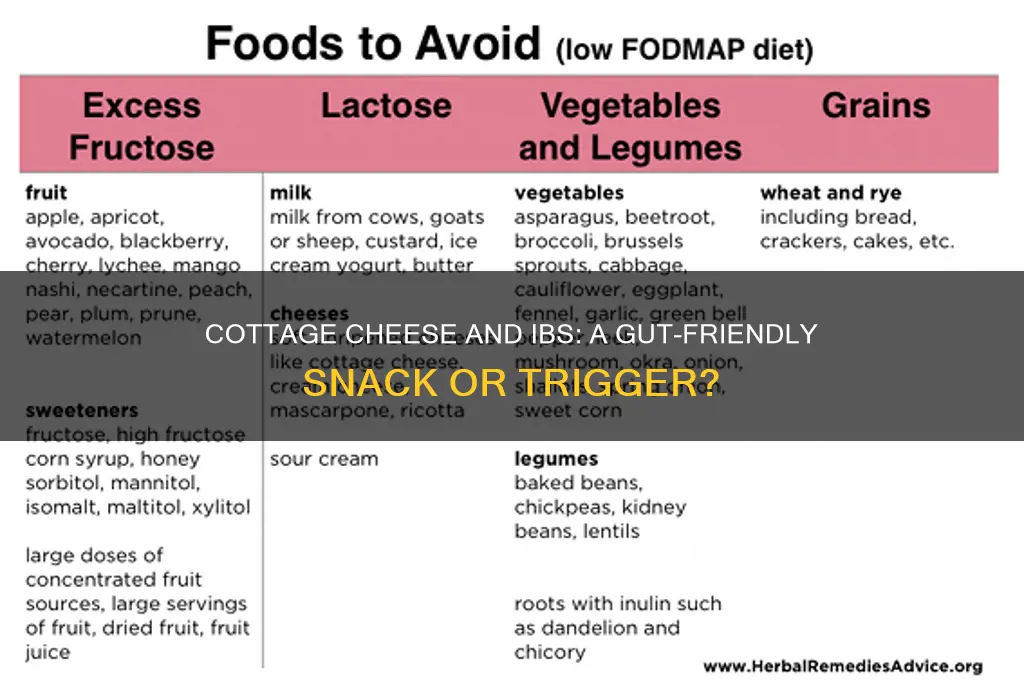 is cottage cheese good for ibs