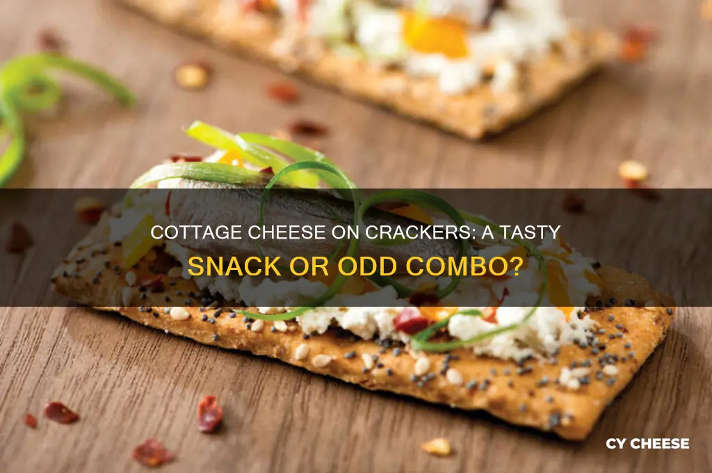 is cottage cheese good on crackers