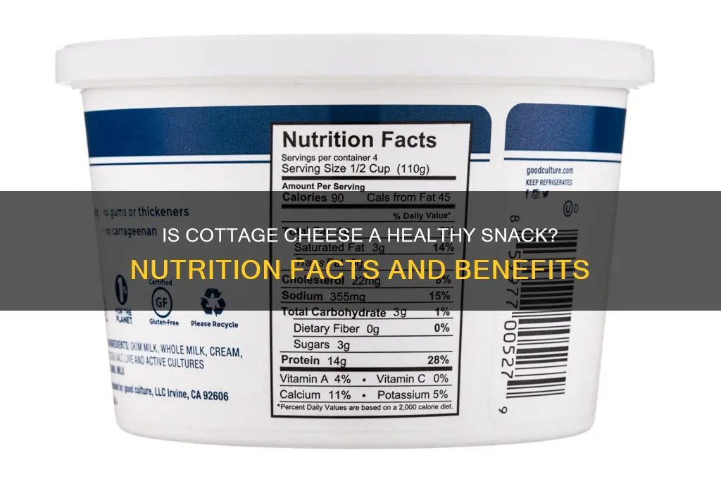is cottage cheese healthy snack
