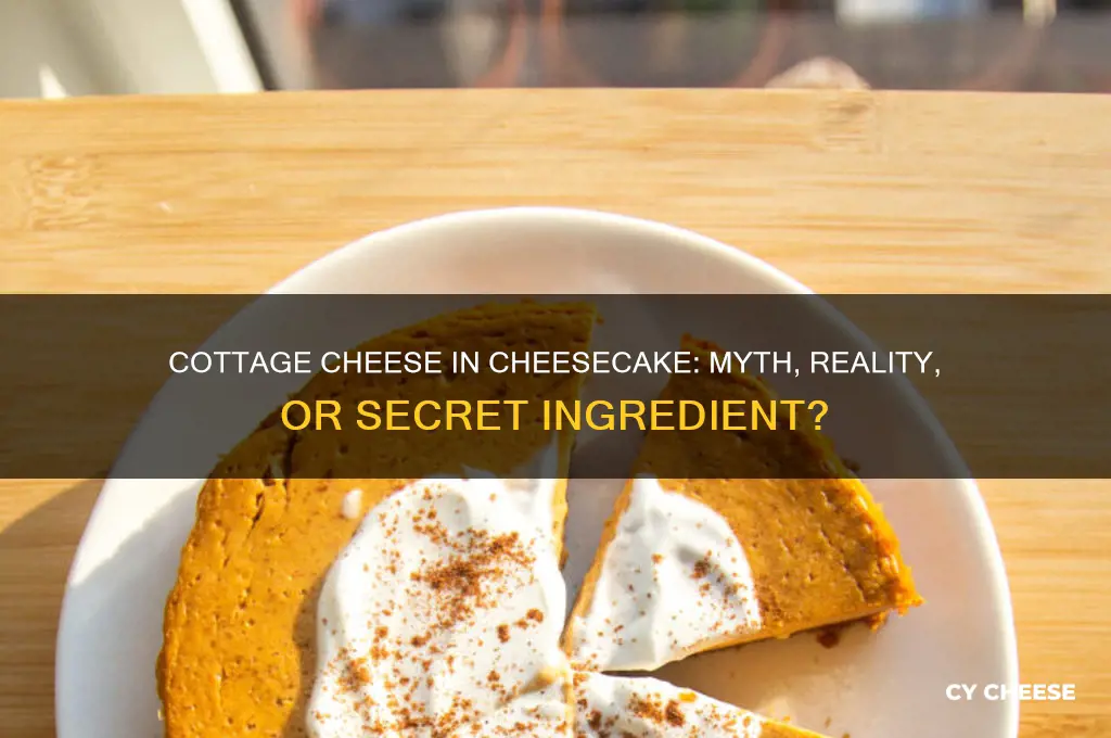 is cottage cheese in cheese cake