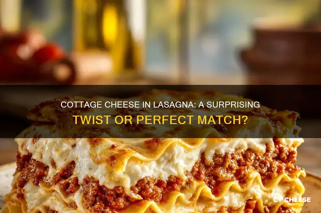 is cottage cheese in lasagna