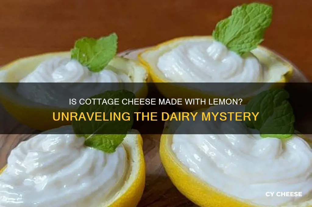 is cottage cheese made with lemon