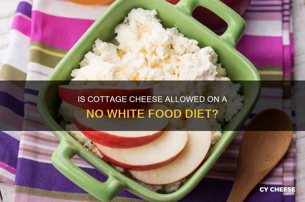 is cottage cheese ok on no white food