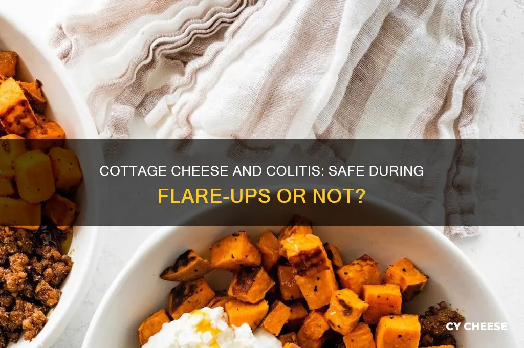 is cottage cheese okay during colitis flare up