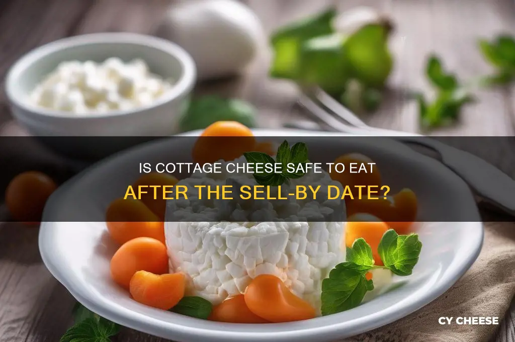 is cottage cheese safe after sell by date