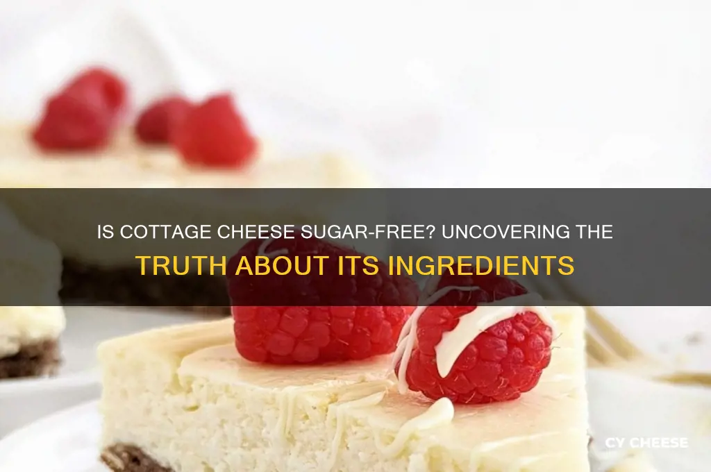 is cottage cheese sugar free