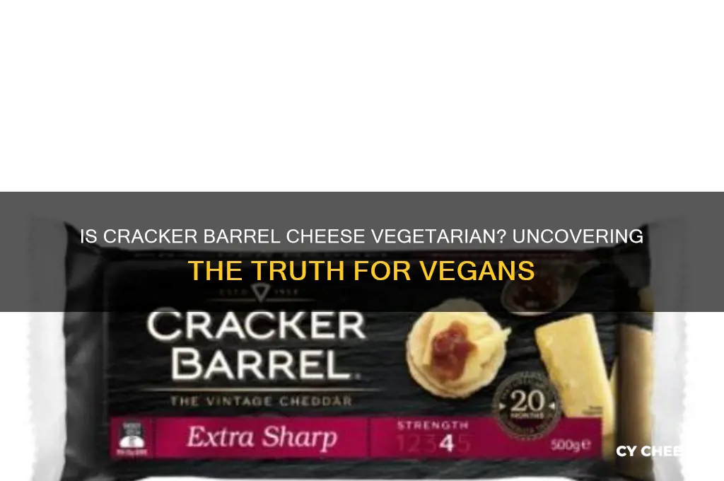 is cracker barrel cheese vegetarian