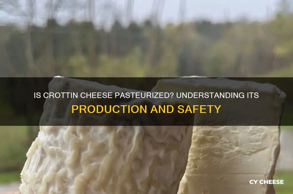 is crottin cheese pasteurized