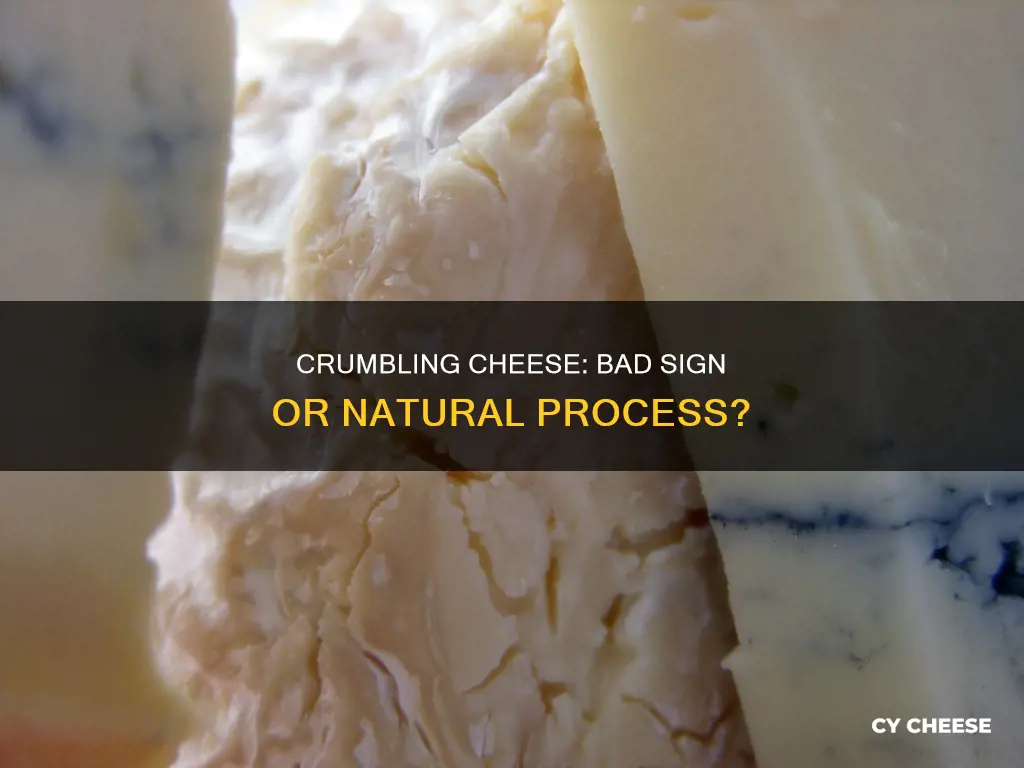 is crumbly cheese bad
