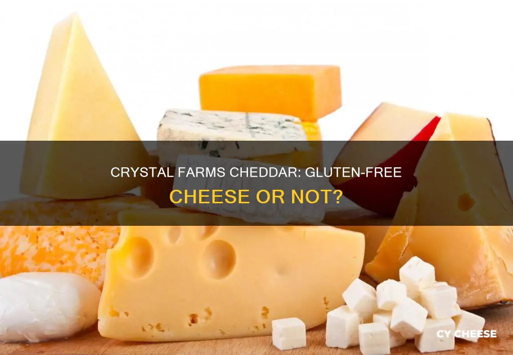 is crystal farms cheddar cheese gluten free