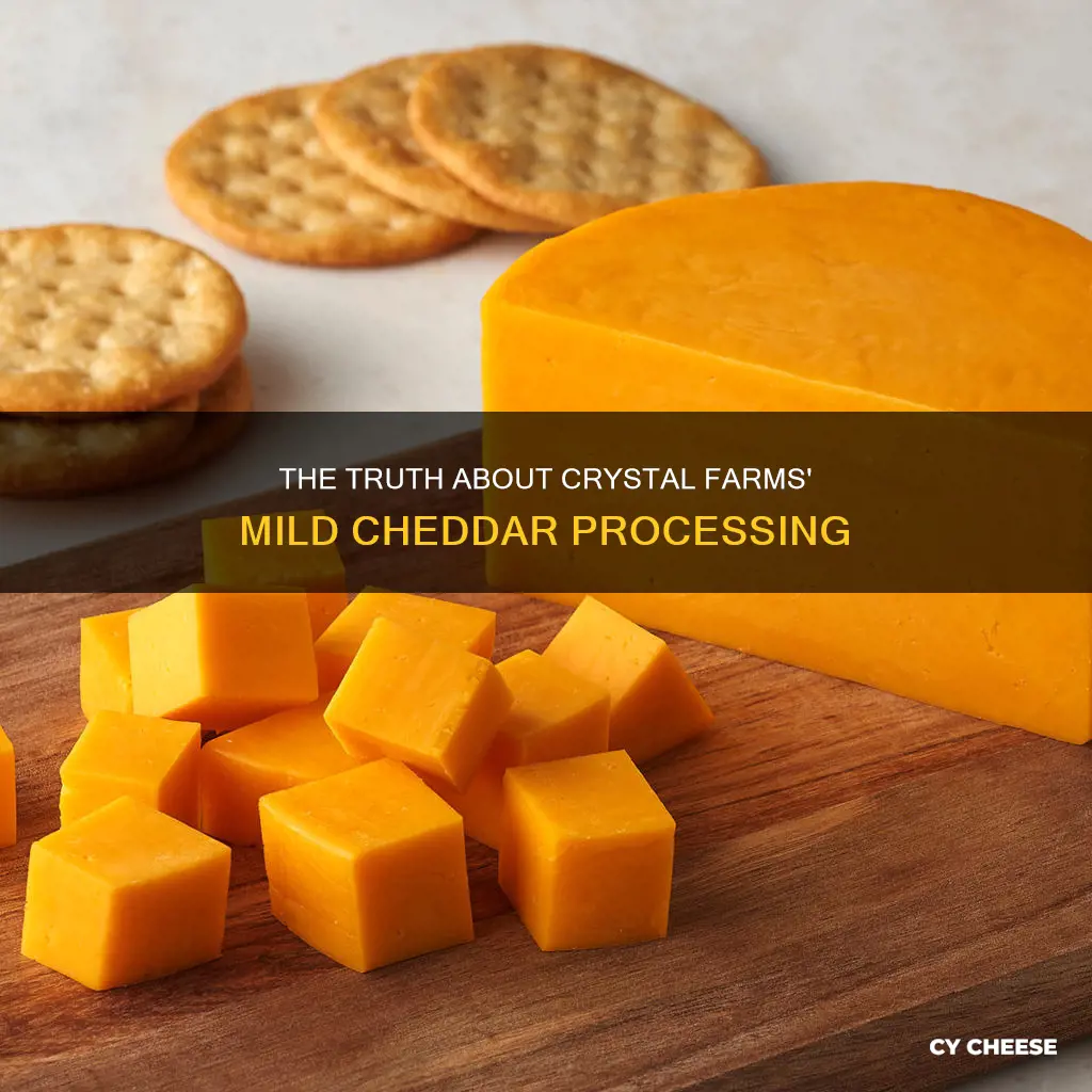 is crystal farms mild cheddar processed cheese