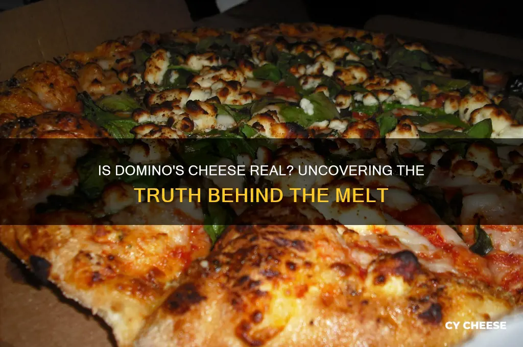 is dominoes cheese real