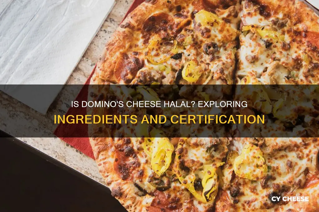 is dominos cheese halal