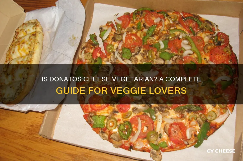 is donatos cheese vegetarian