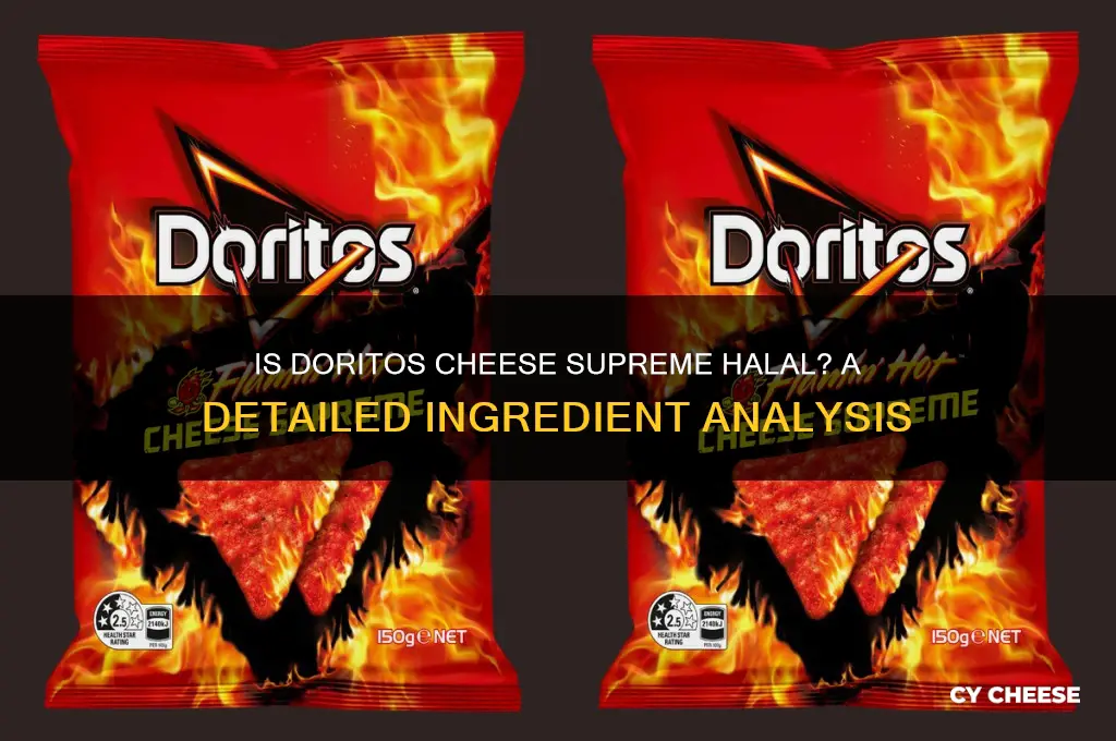 is doritos cheese supreme halal