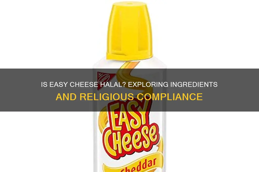 is easy cheese halal