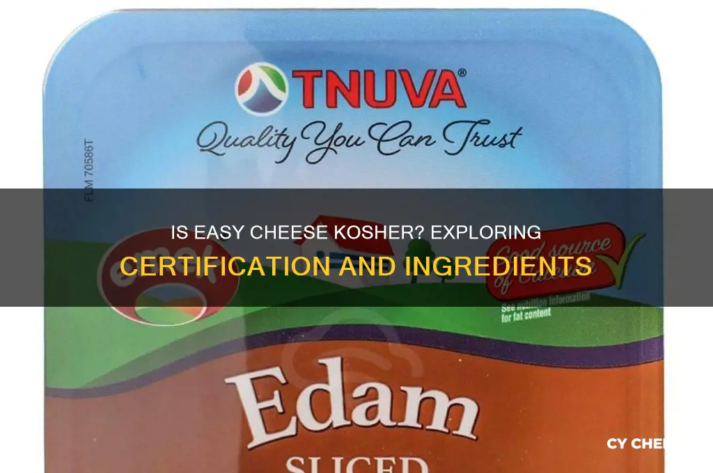 is easy cheese kosher