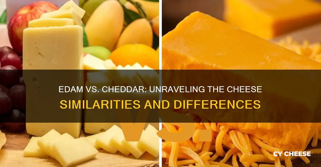 is edam cheese like cheddar