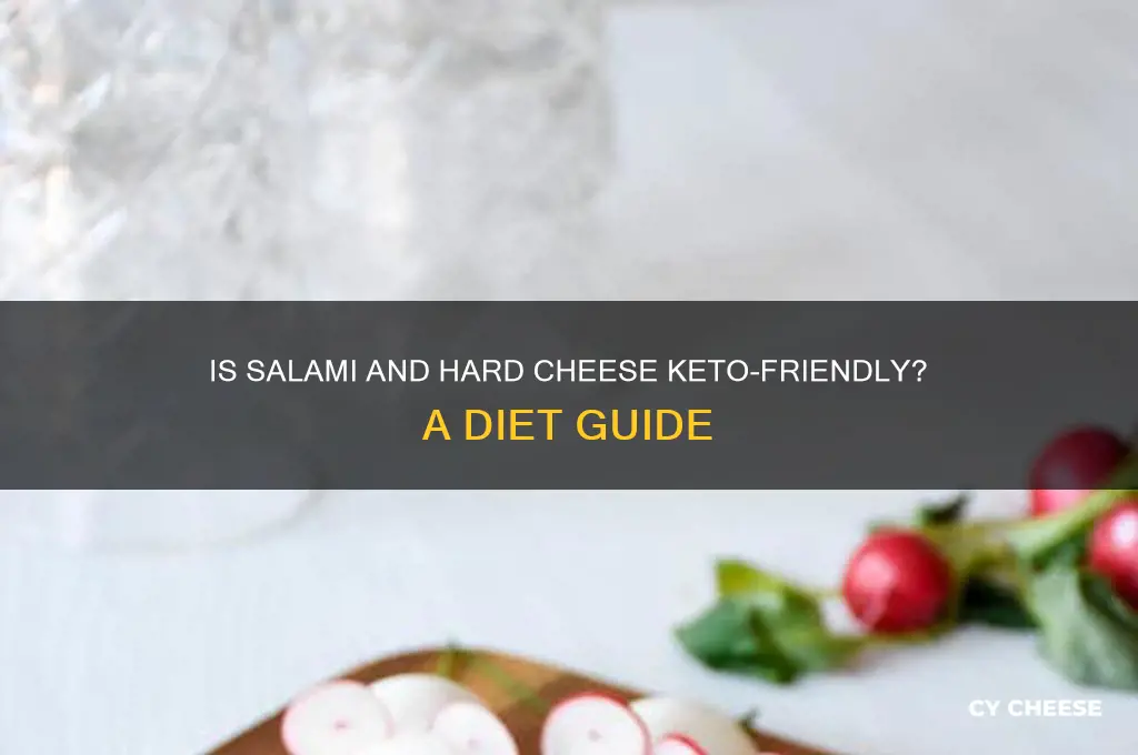is esting salami and hatd cheese ate keto diet
