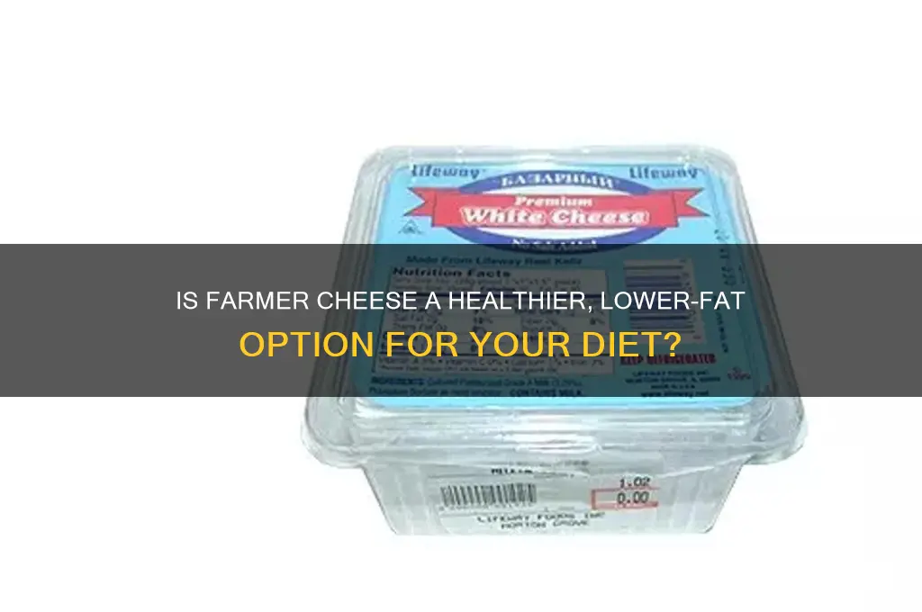 is farmer cheese less fattening