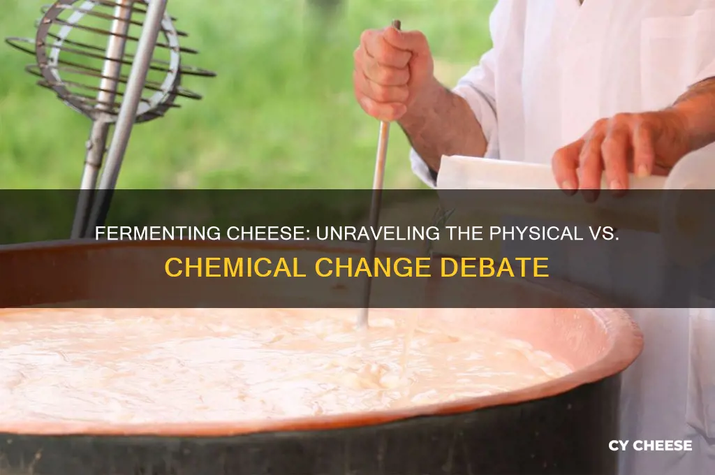 is fermenting cheese a physical or chemical change
