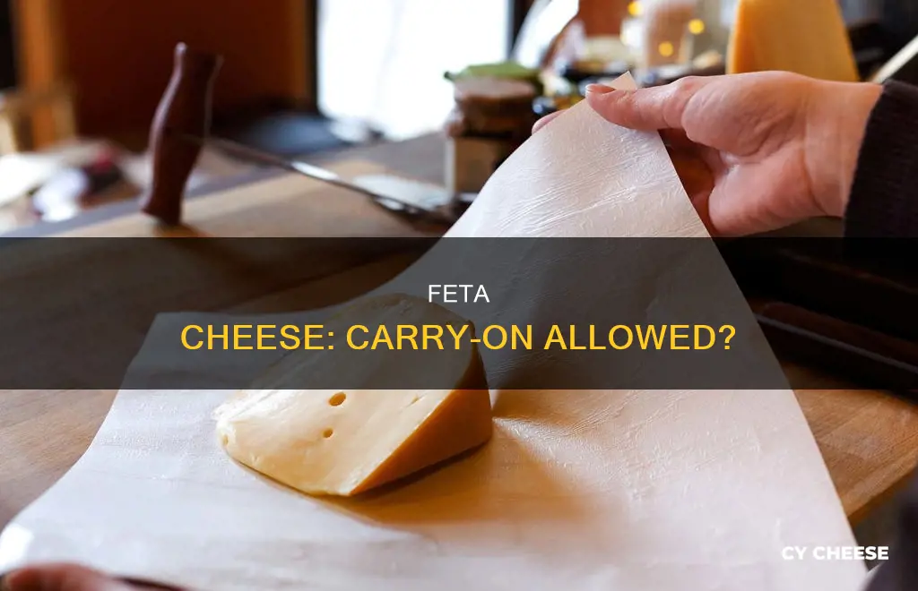 is feta cheese allowed on carry on luggage