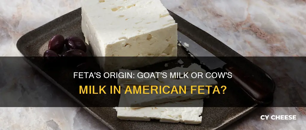 is feta cheese goat cheese in america